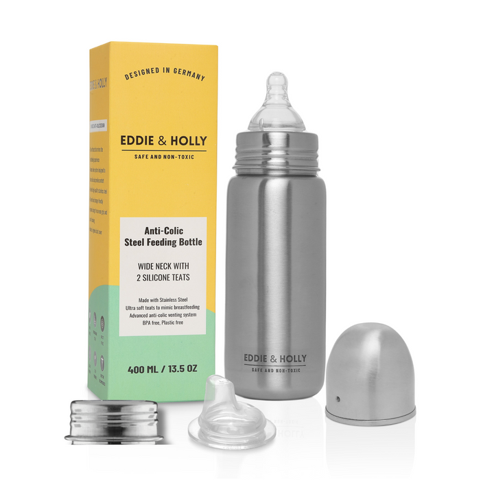 Eddie & Holly 3 in 1 Steel Feeding Bottle